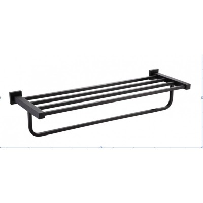 Towel Shelf - Black Square 2100-12